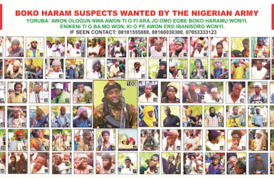 Boko Haram wanted list