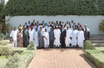 Group photo of ministers and President Buhari